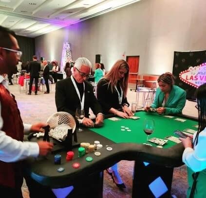 fiesta temática casino para hombres mesas de bingo de una fiesta temática casino